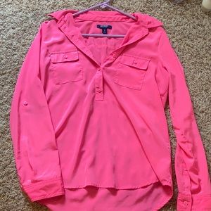 Pink blouse business